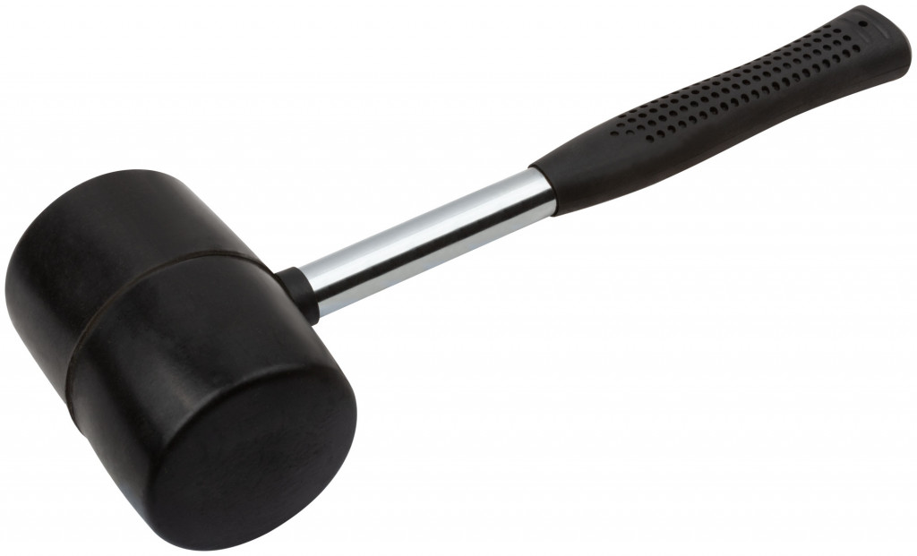 Киянка резиновая, металлическая ручка FIT, 80 мм, 900 гр 45480