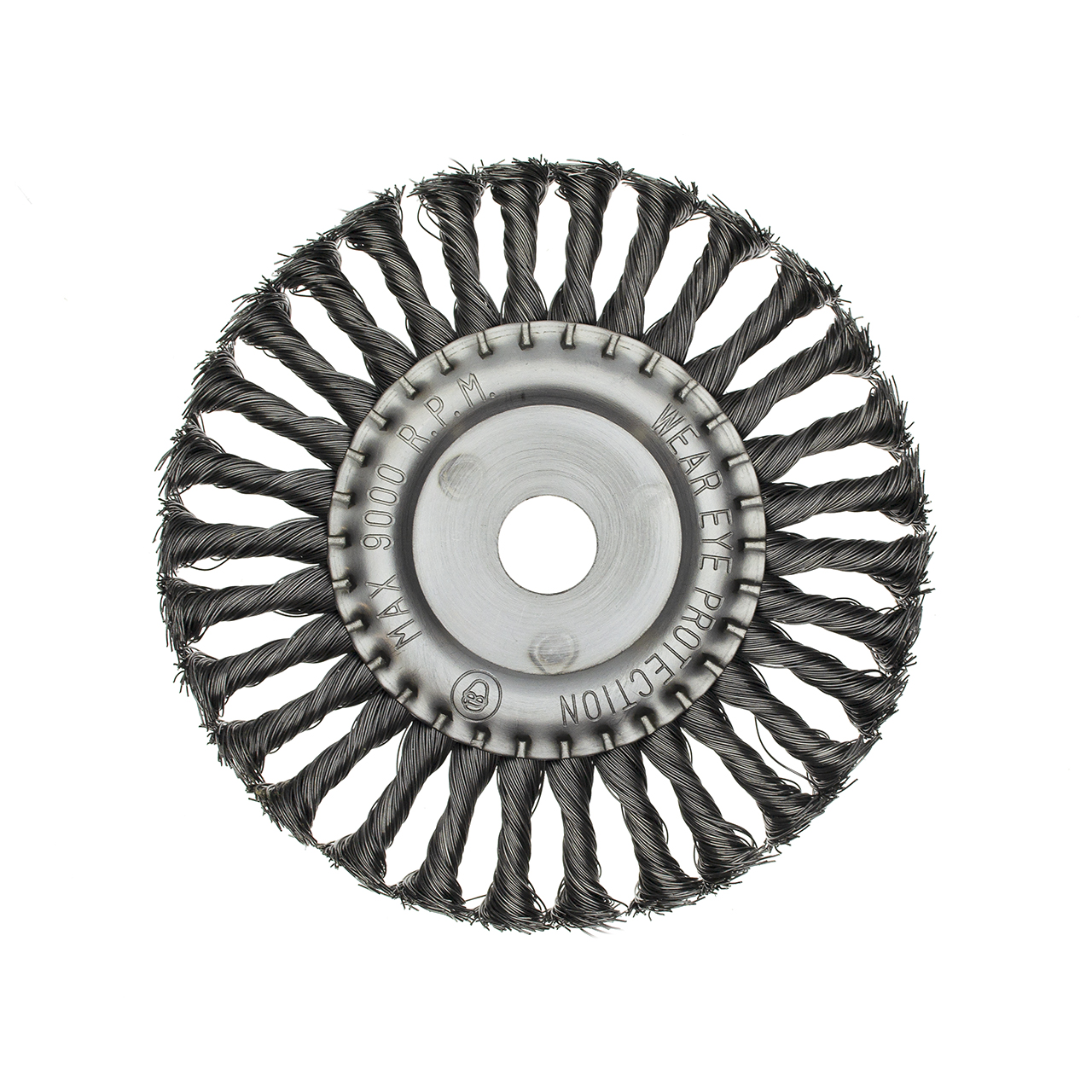 Щетка дисковая для УШМ стальная, жесткая ЧЕГЛОК, 180 мм 16-24-180