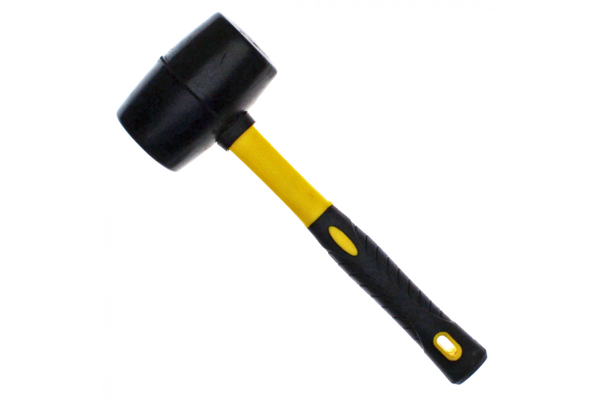 Киянка резиновая черная, фиберглассовая ручка ЧЕГЛОК, 680 гр 21-04-368