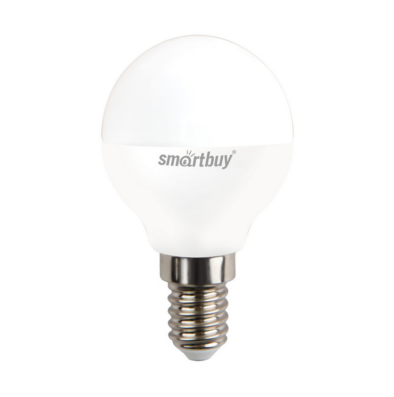 Светодиодная (LED) Лампа Smartbuy Е14, 9,5 Вт, шар, дневной свет SBL-G45-9_5-40K-E14