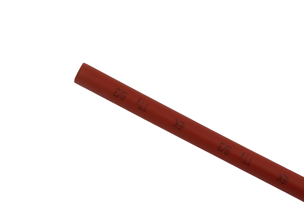 Трубка термоусадочная 6/3, красная, 1 м Smartbuy SBE-HST-6-r