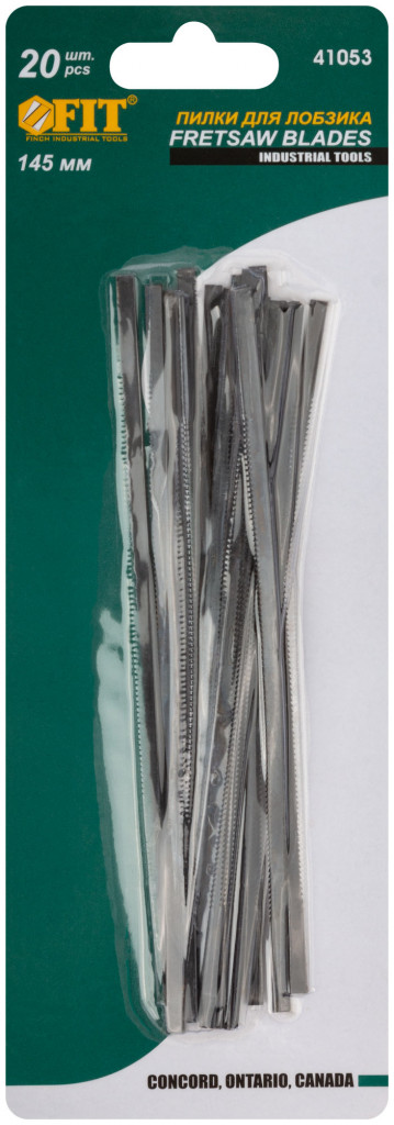Пилки для лобзика FIT, 145 мм, 20 шт 41053