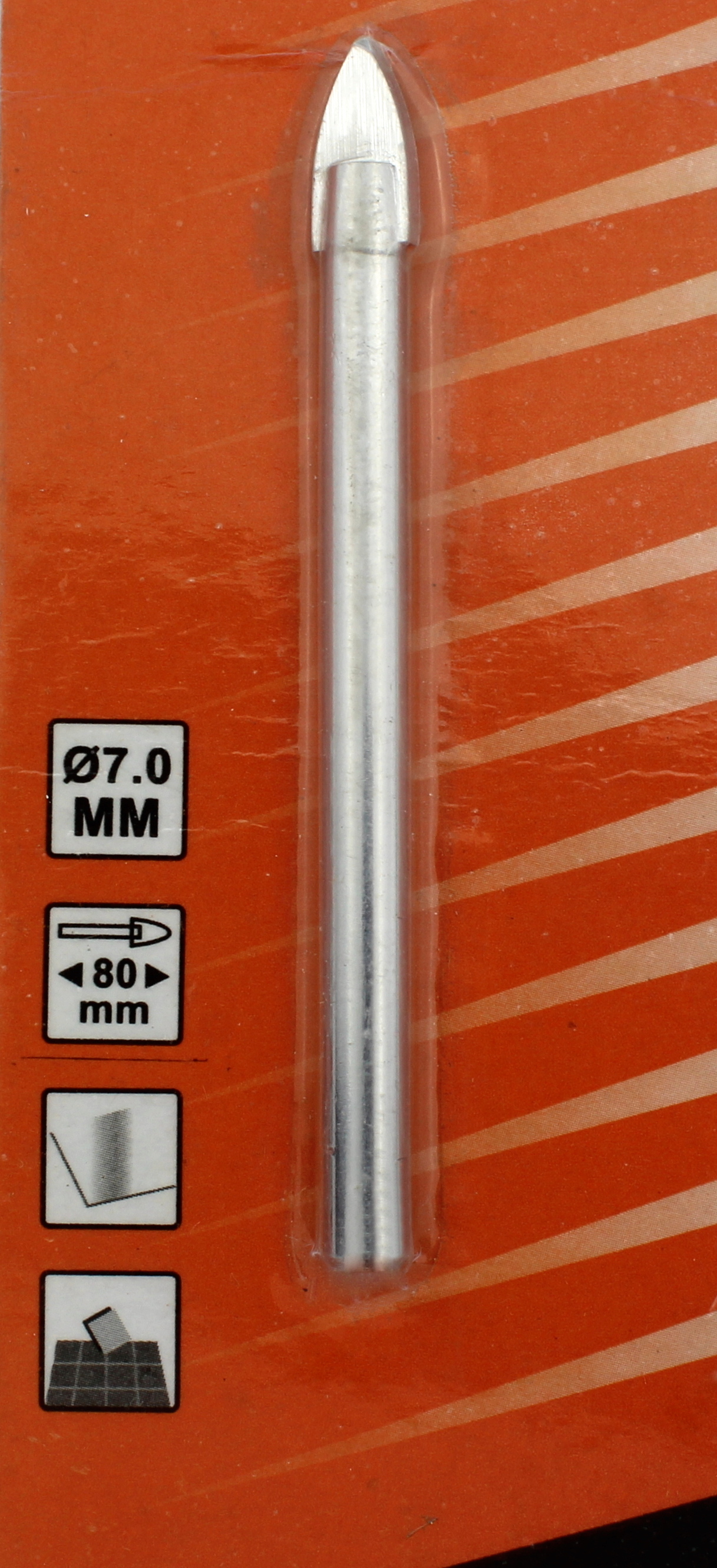 Сверло по керамике и стеклу ТРЕСТ, 7 мм