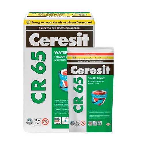 Гидроизоляционная смесь Ceresit, CR 65 WATERPROOF, 20 кг