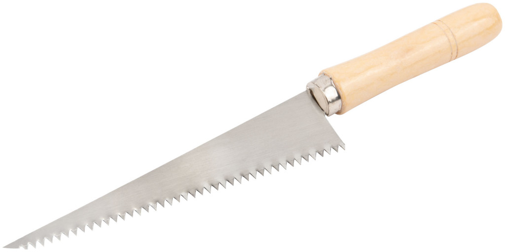 Ножовка ручная узкая для гипсокартона КУРС, 175 мм 15375