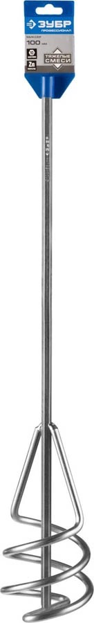 Миксер на дрель, для песчано-гравийных смесей ЗУБР, 100х580 мм 06033-10-60