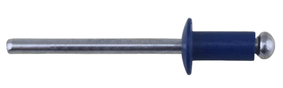 Заклепки алюминиевые, синие, 3,2 х 10 мм, 50 шт
